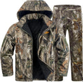 Insulated Hunting Clothes for Men Cold Weather, Warm Camo Hunting Jacket and Pants, Hunting Suit for Deer Duck Hunts