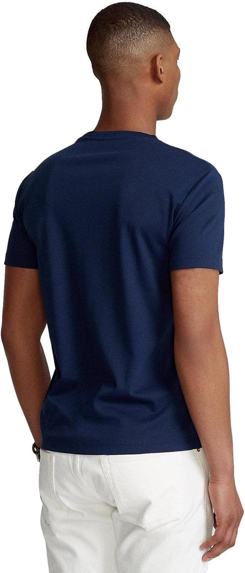 Polo Ralph Lauren Mens Crew Neck T-Shirt (M, Navysigpony)